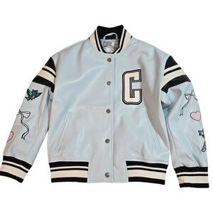 Disney Light Blue Kids Jacket with Black and White Accents